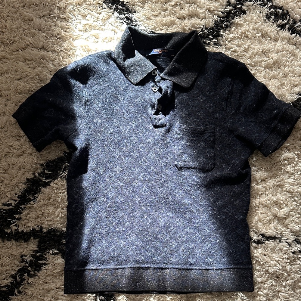 Louis Vuitton Navy Blue Polo Shirt